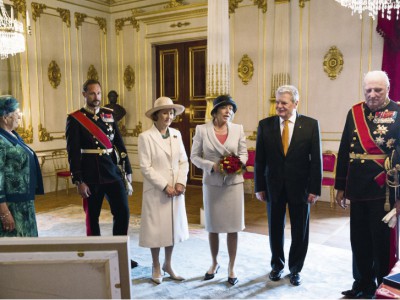Bundespräsident Gauck und der König von Norwegen